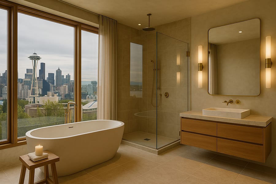 luxury bathroom remodel in Seattle